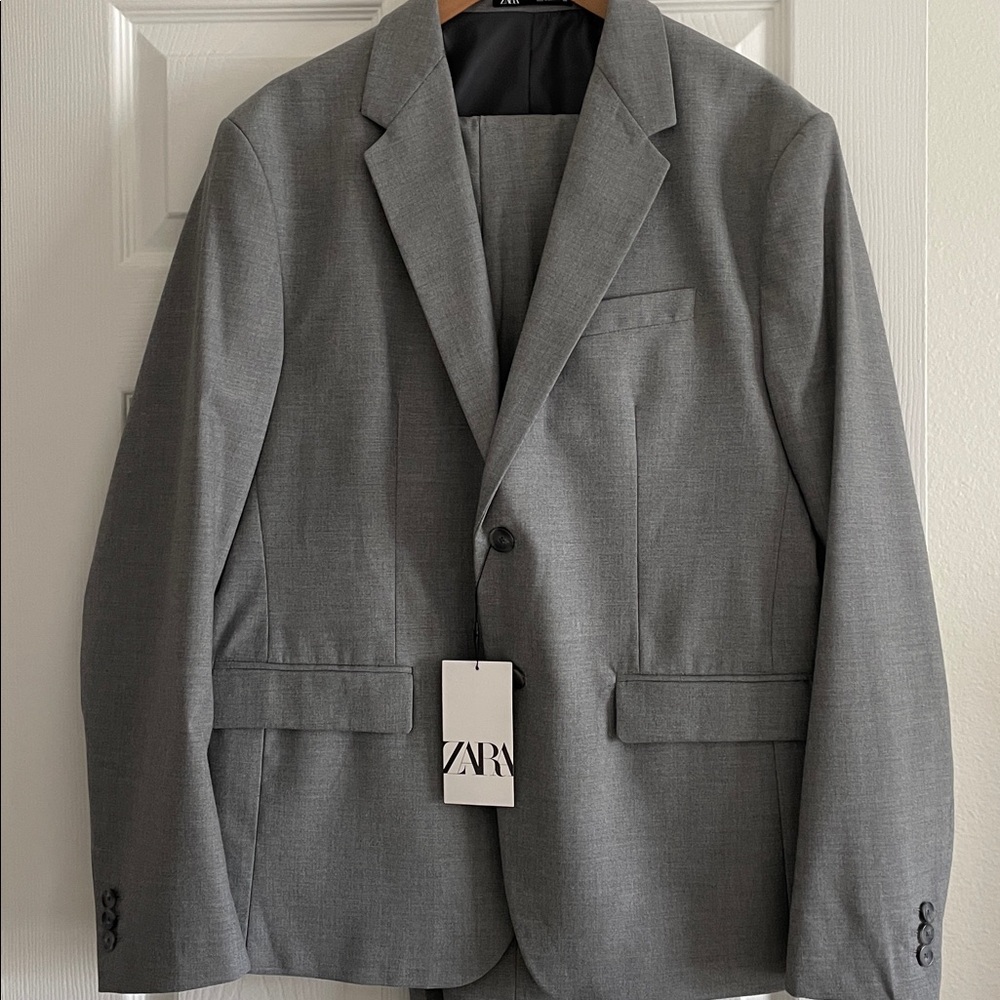 ZARA Grey Suit Blazer